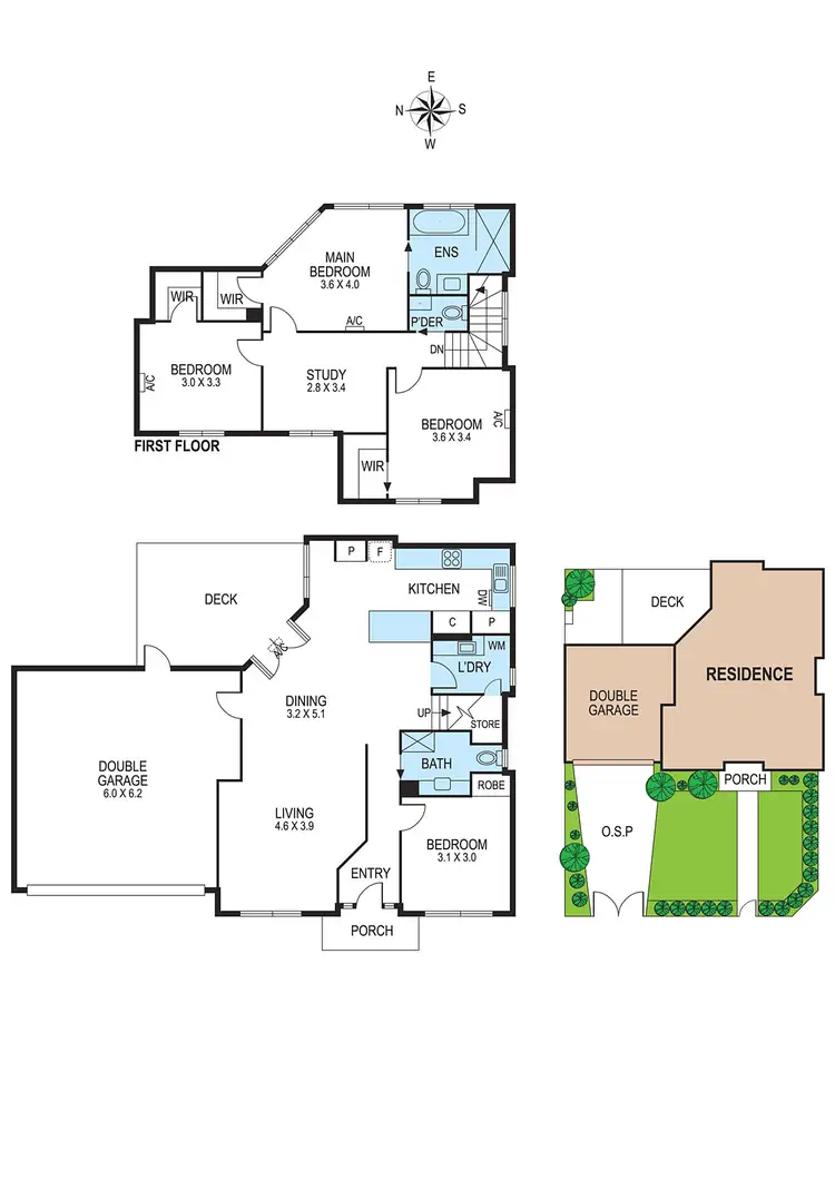 Floorplan of Homely townhouse listing, 1/4 Ulupna Road, Ormond VIC 3204