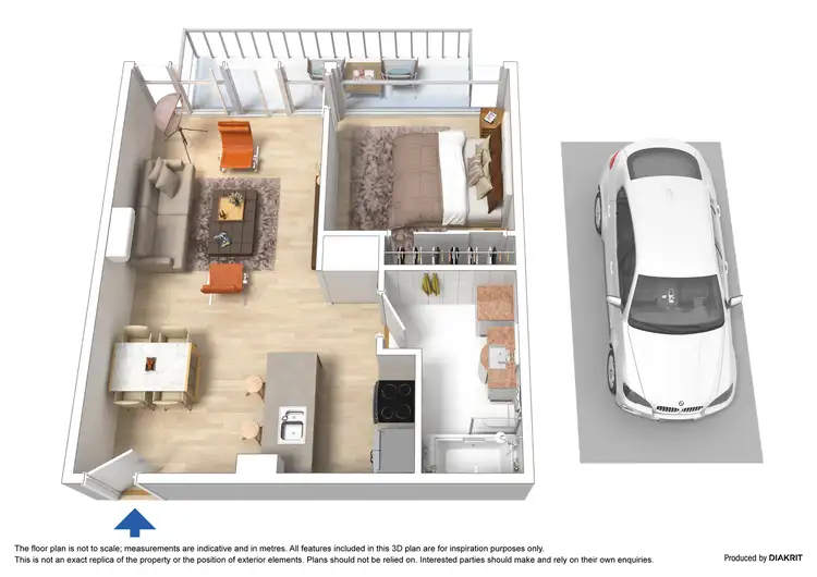 Floorplan of Homely apartment listing, 607/668 Bourke Street, Melbourne VIC 3000