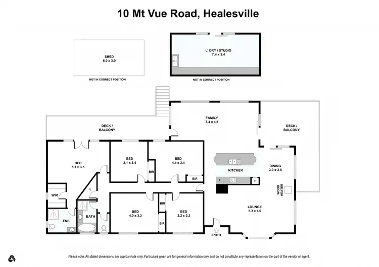 Floorplan of Homely house listing, 10 Mount Vue Road, Healesville VIC 3777