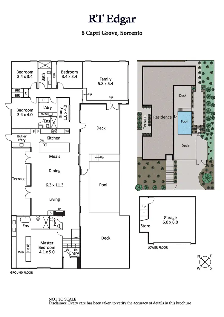 Floorplan of Homely house listing, 8 Capri Grove, Sorrento VIC 3943