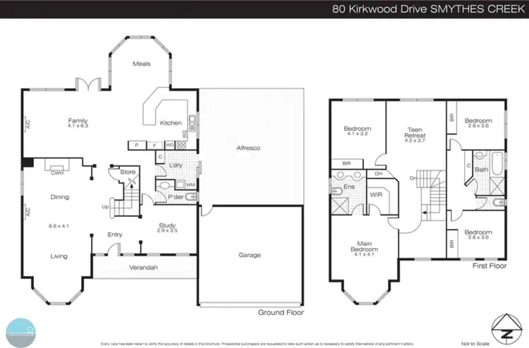 Floorplan of Homely house listing, 80 Kirkwood Drive, Smythes Creek VIC 3351