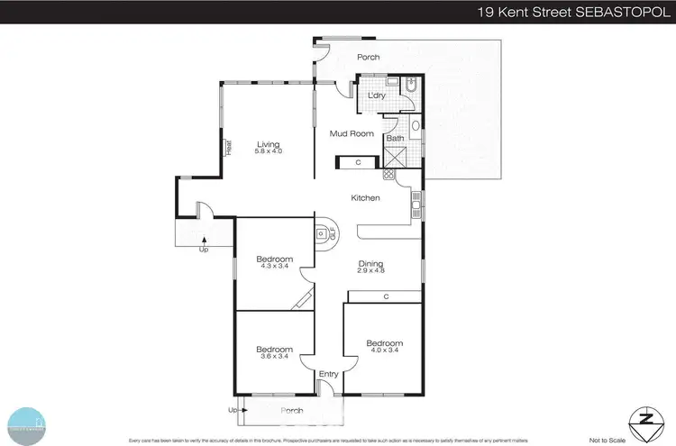 Floorplan of Homely house listing, 19 Kent Street, Sebastopol VIC 3356