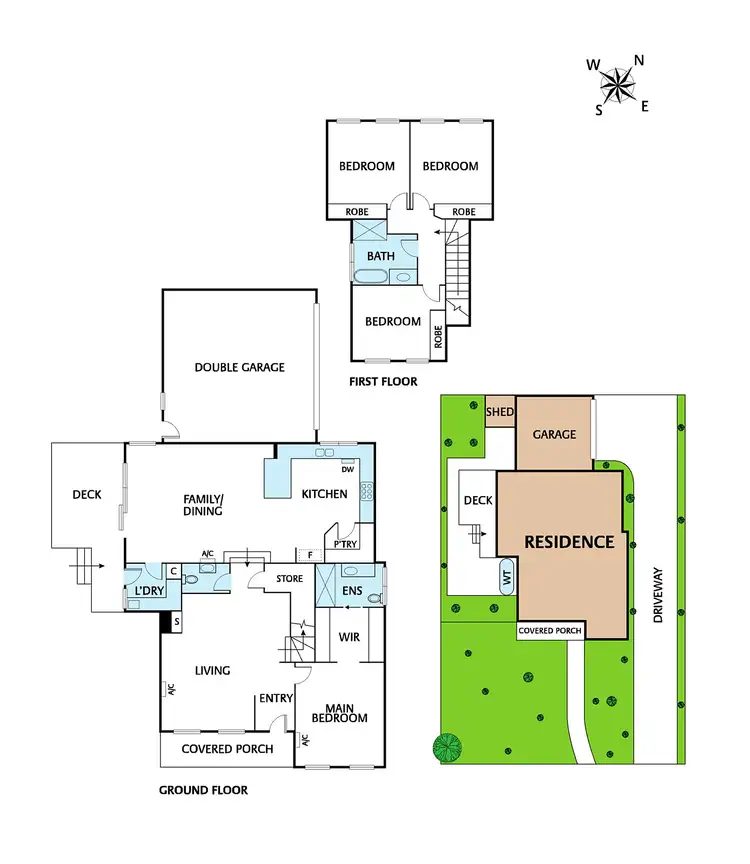 Floorplan of Homely townhouse listing, 1/17 Davey Road, Montmorency VIC 3094