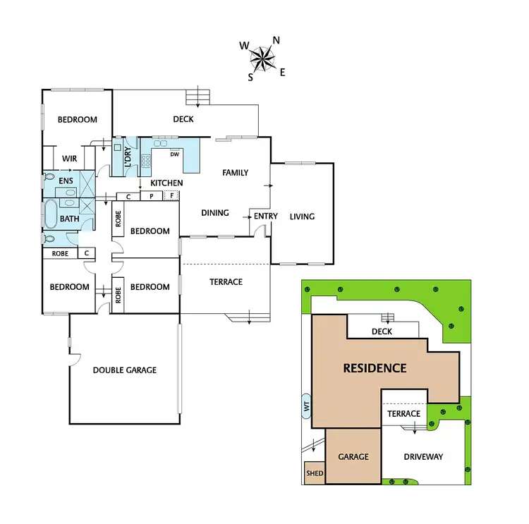 Floorplan of Homely townhouse listing, 2/17 Davey Road, Montmorency VIC 3094