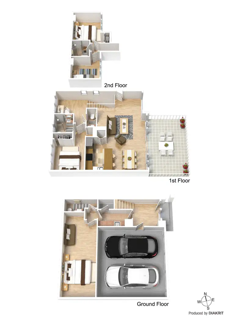 Floorplan of Homely townhouse listing, 3/6 Fletcher Parade, Burwood VIC 3125