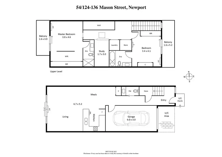 Floorplan of Homely house listing, 54/124-136 Mason Street, Newport VIC 3015