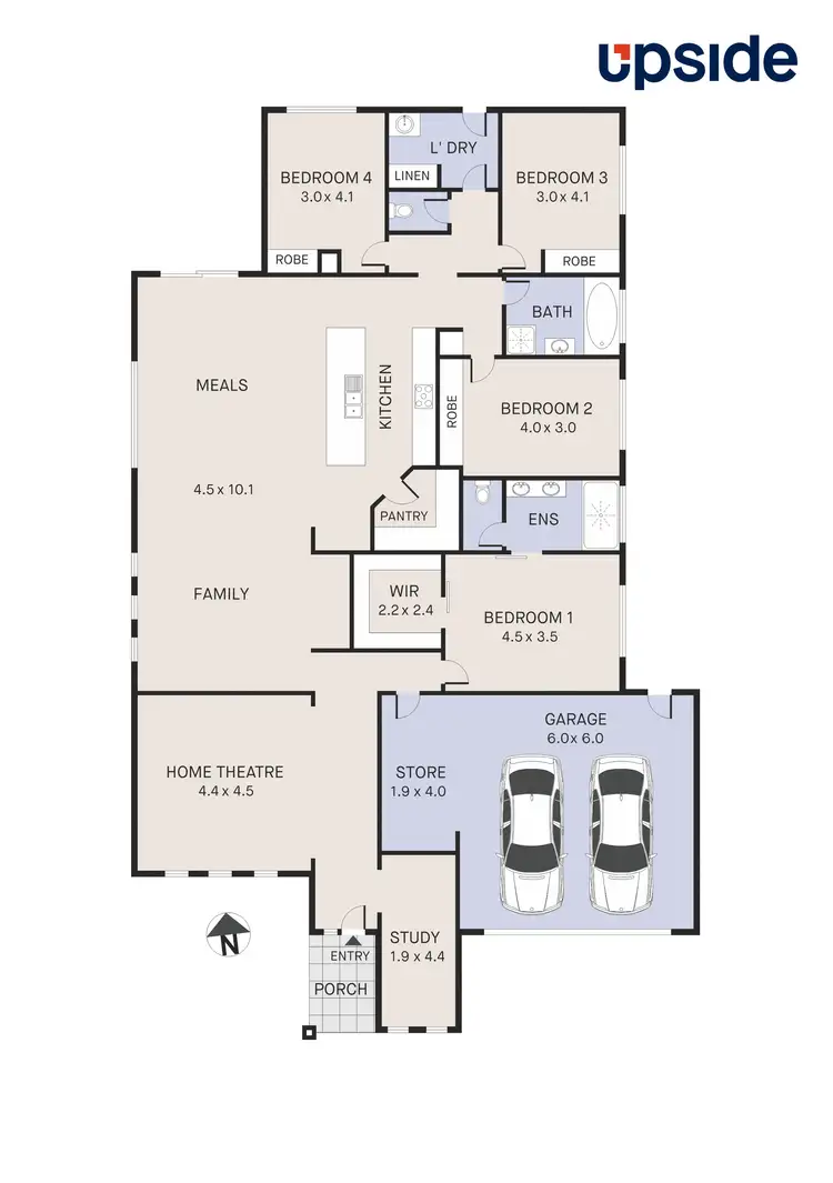 Floorplan of Homely house listing, 4 Taggerty Grove, Epping VIC 3076