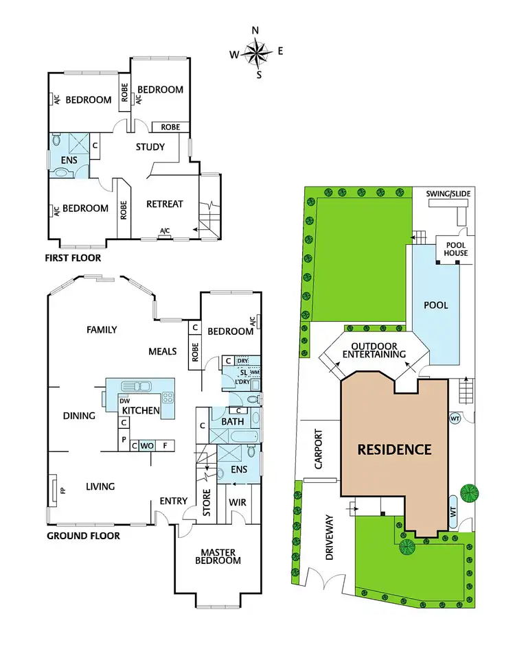 Floorplan of Homely house listing, 20 Cleve Grove, Heidelberg VIC 3084