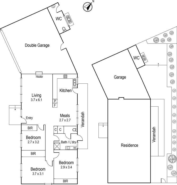 Floorplan of Homely unit listing, 4/159 Beverley Road, Rosanna VIC 3084