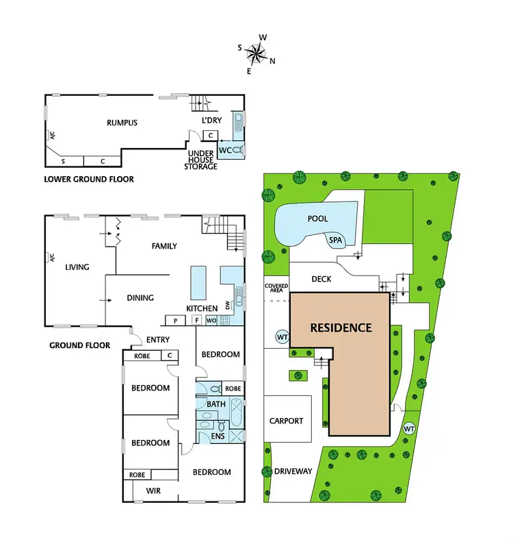 Floorplan of Homely house listing, 55 Malabar Crescent, Eltham VIC 3095