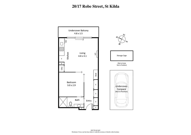 Floorplan of Homely apartment listing, 20/17 Robe Street, St Kilda VIC 3182