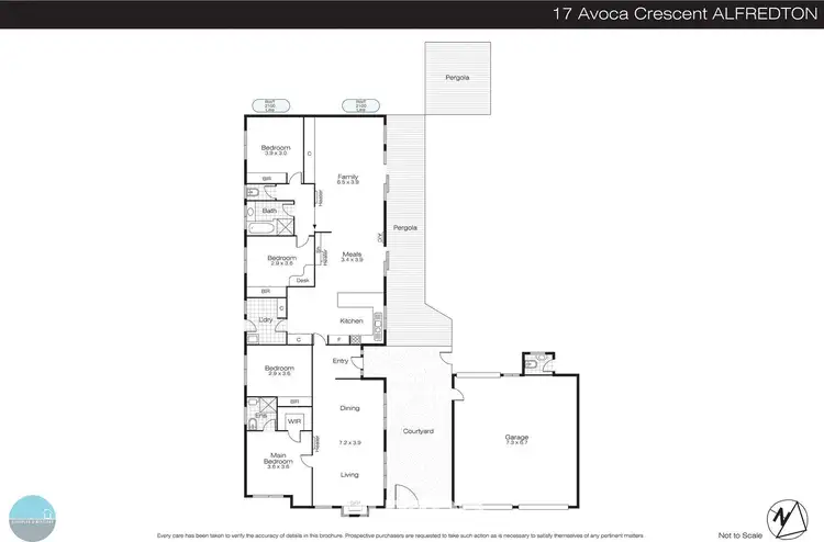 Floorplan of Homely house listing, 17 Avoca Crescent, Alfredton VIC 3350