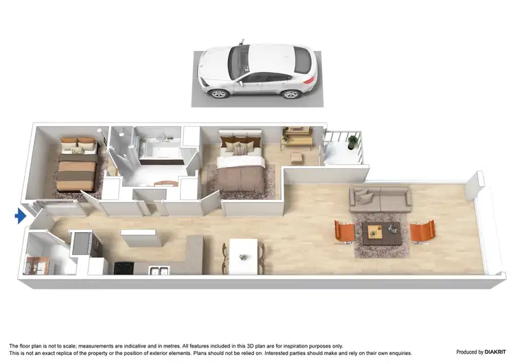 Floorplan of Homely apartment listing, 504/60 Siddeley Street, Docklands VIC 3008