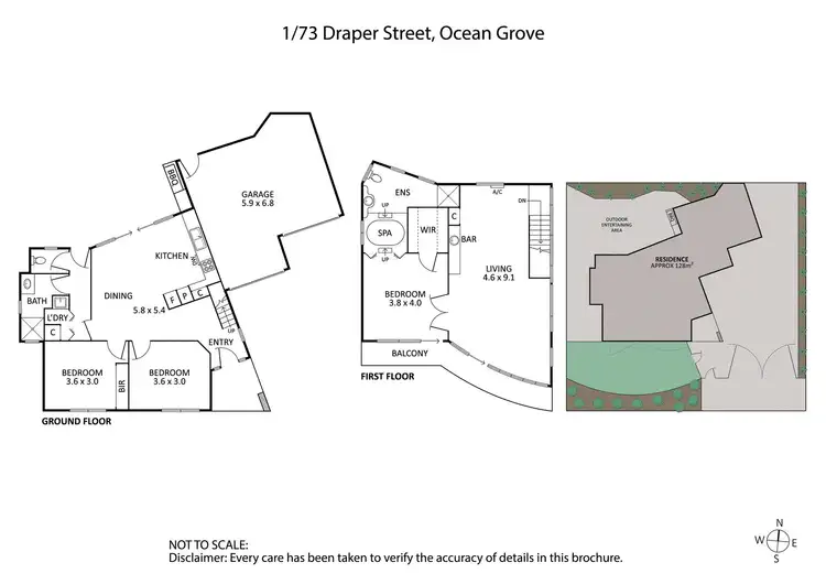 Floorplan of Homely house listing, 1/73 Draper Street, Ocean Grove VIC 3226