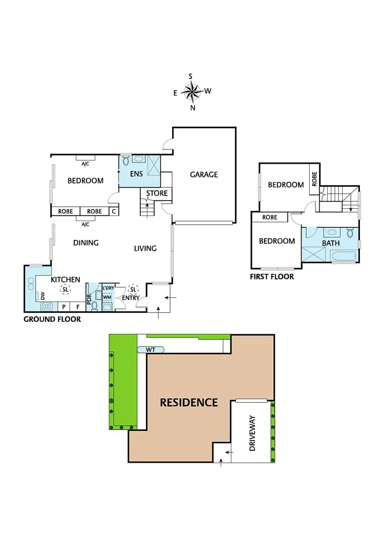 Floorplan of Homely townhouse listing, 3/39 Princes Street, Watsonia VIC 3087