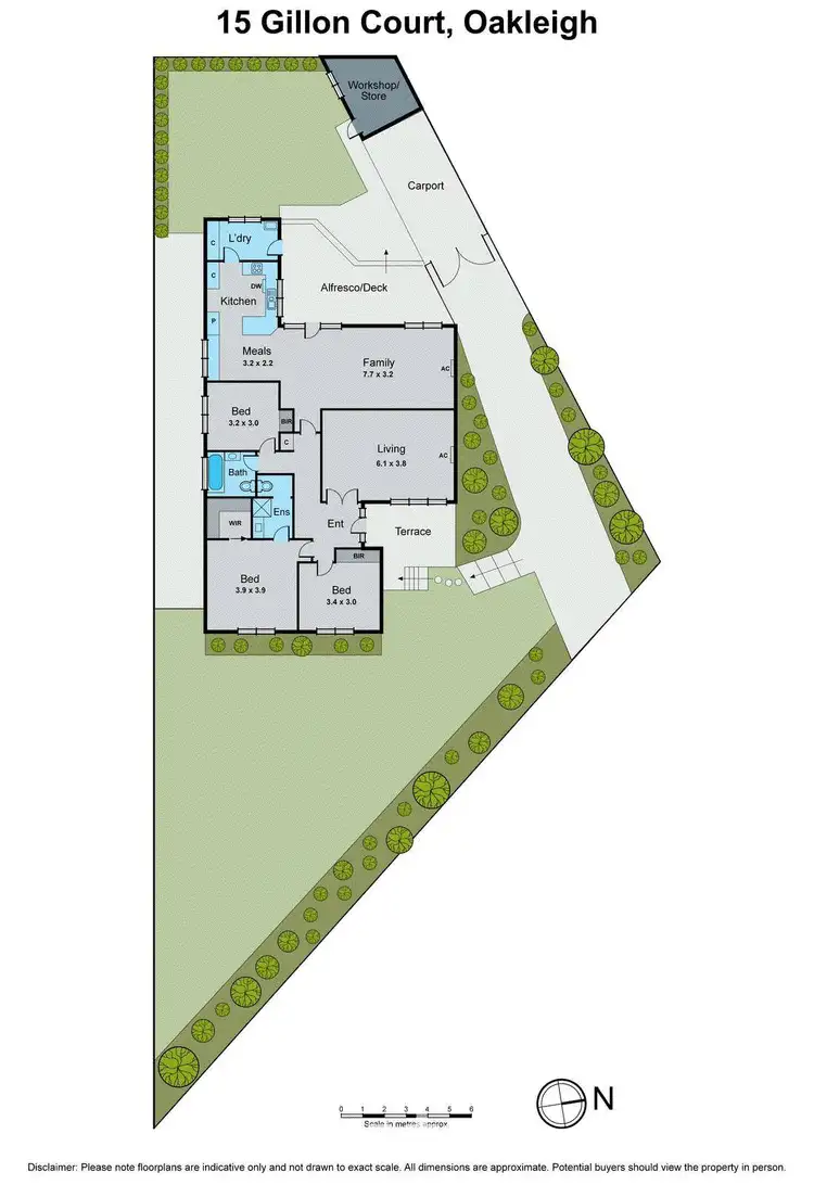 Floorplan of Homely house listing, 15 Gillon Court, Oakleigh VIC 3166