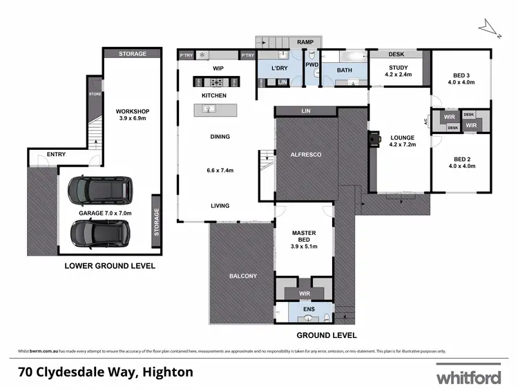 Floorplan of Homely house listing, 70 Clydesdale Way, Highton VIC 3216