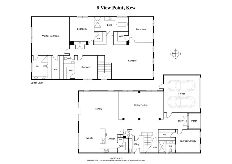 Floorplan of Homely house listing, 8 View Point, Kew VIC 3101
