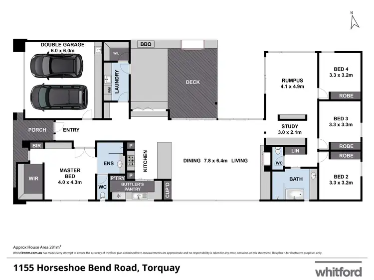 Floorplan of Homely house listing, 1155 Horseshoe Bend Road, Torquay VIC 3228