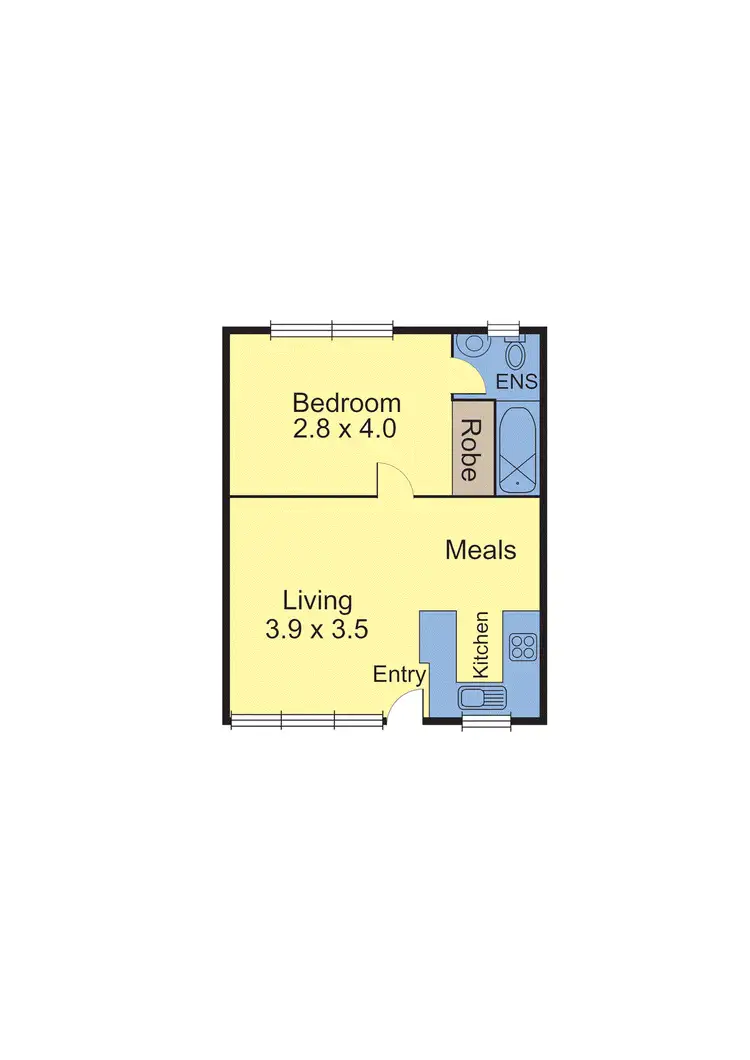 Floorplan of Homely apartment listing, 3/10 Daley Street, Elwood VIC 3184