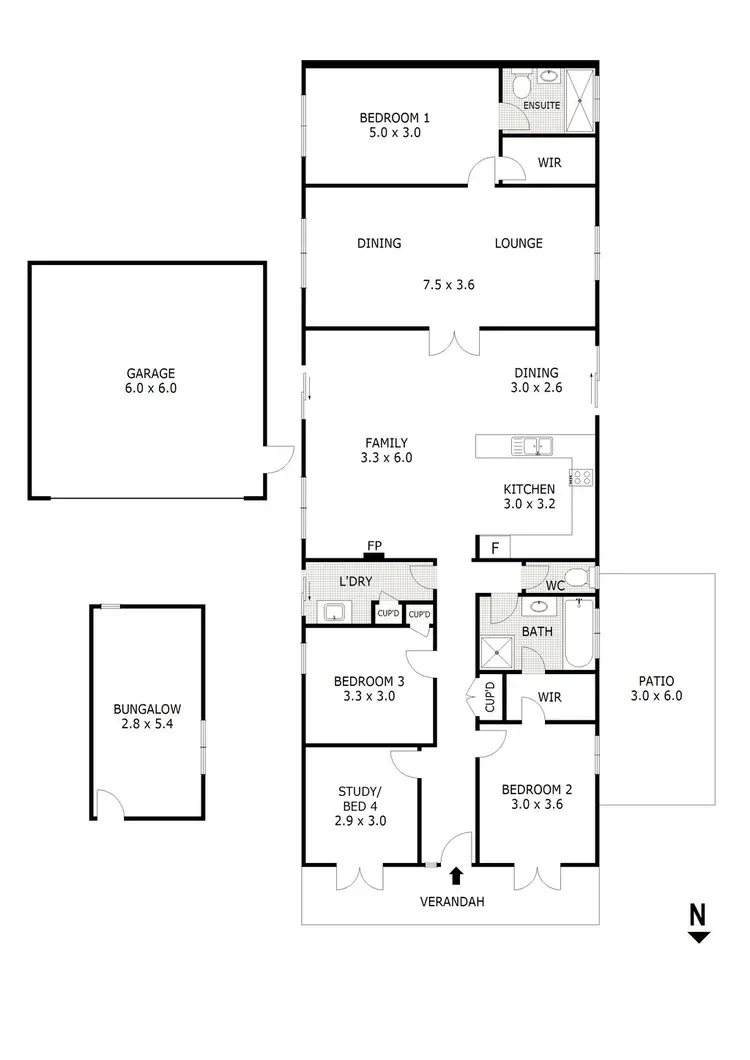 Floorplan of Homely house listing, 25 Junction Road, Heathcote Junction VIC 3758
