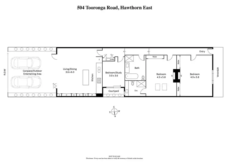 Floorplan of Homely house listing, 504 Tooronga Road, Hawthorn East VIC 3123