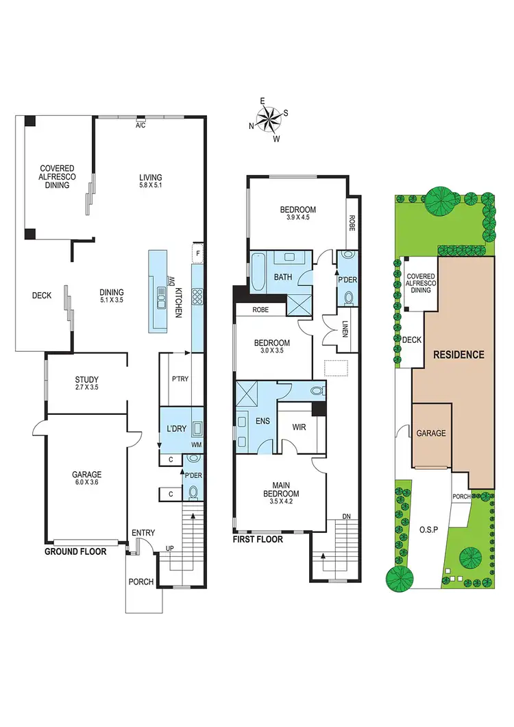 Floorplan of Homely townhouse listing, 6B Chester Street, Bentleigh East VIC 3165