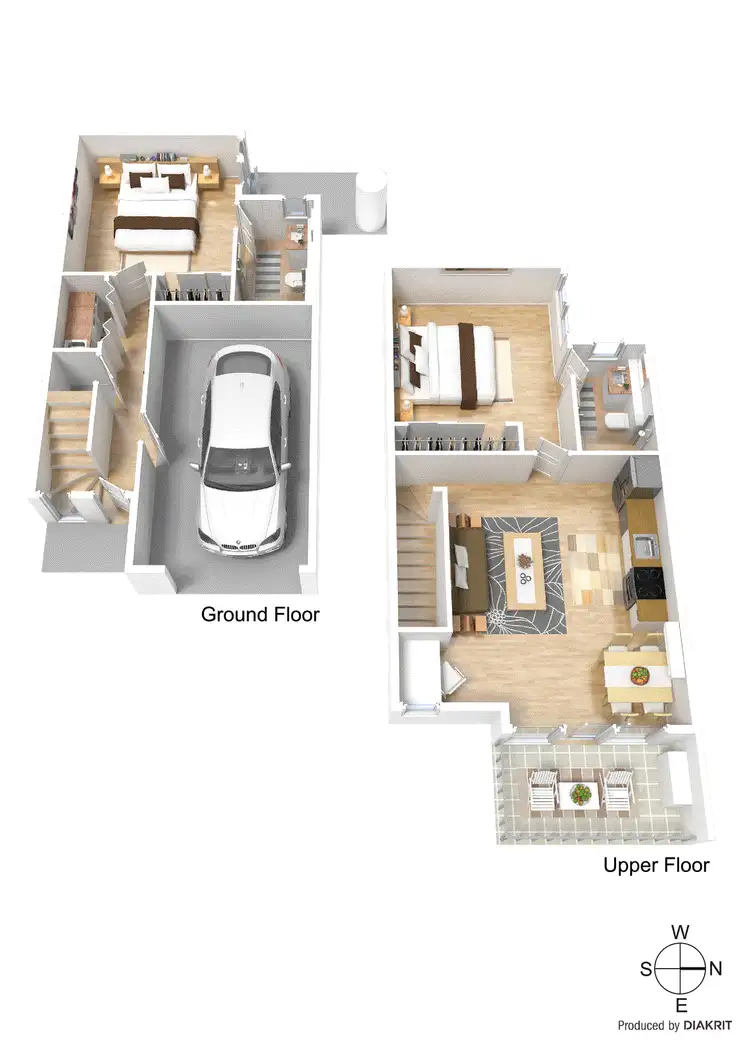 Floorplan of Homely townhouse listing, 43 Clyde Street, Oakleigh VIC 3166