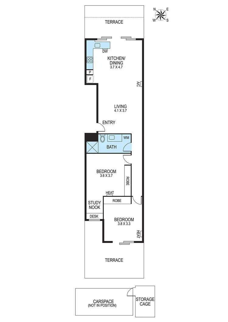 Floorplan of Homely apartment listing, 8/657 Nepean Highway, Brighton East VIC 3187
