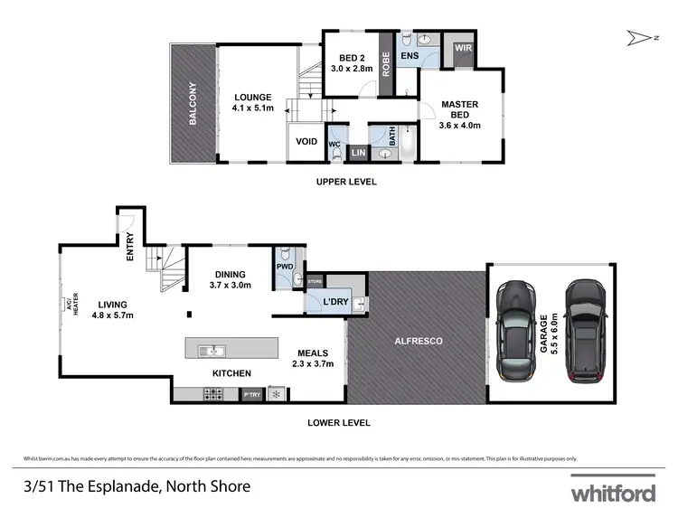 Floorplan of Homely townhouse listing, 3/51 The Esplanade, North Shore VIC 3214