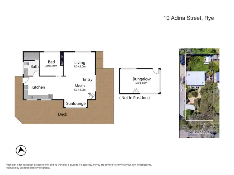 Floorplan of Homely house listing, 10 Adina Street, Rye VIC 3941