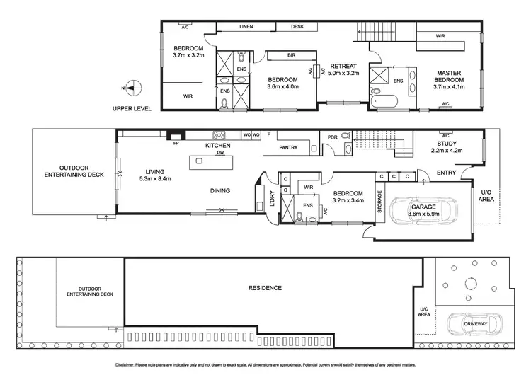 Floorplan of Homely townhouse listing, 77a Deakin Street, Bentleigh East VIC 3165