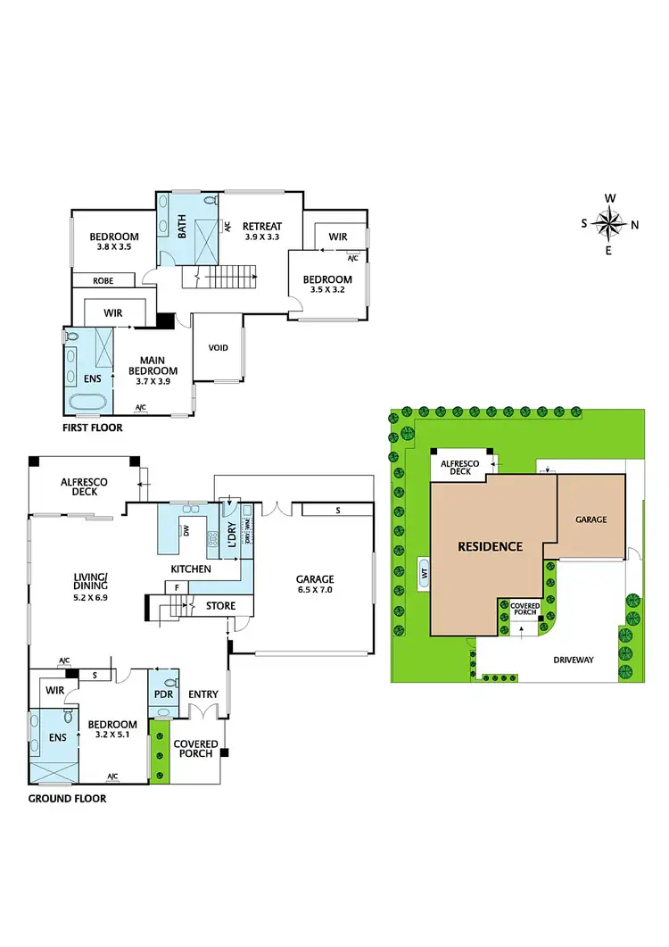 Floorplan of Homely townhouse listing, 2/42 Linlithgow Street, Mitcham VIC 3132