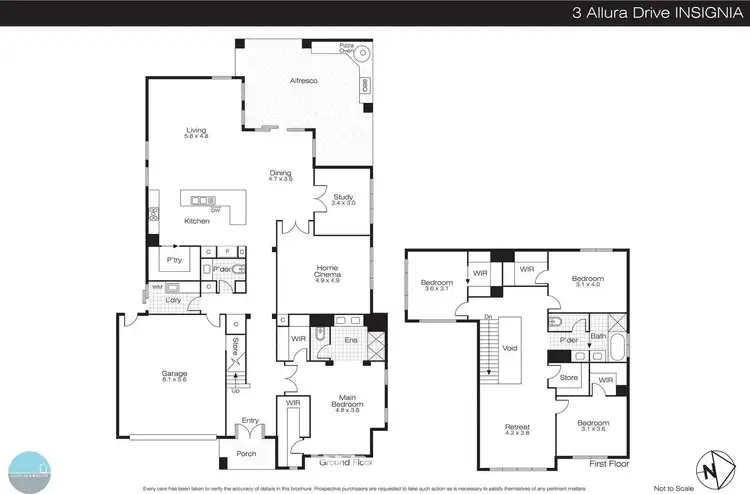 Floorplan of Homely house listing, 3 Allura Drive, Alfredton VIC 3350