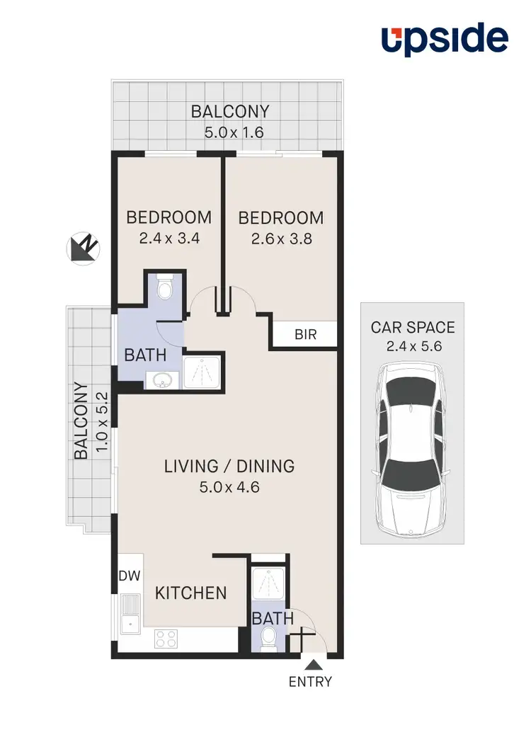 Floorplan of Homely unit listing, 6/5 Wentworth Street, Manly NSW 2095