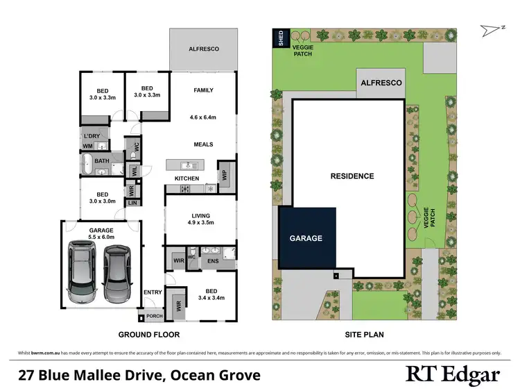 Floorplan of Homely house listing, 27 Blue Mallee Drive, Ocean Grove VIC 3226
