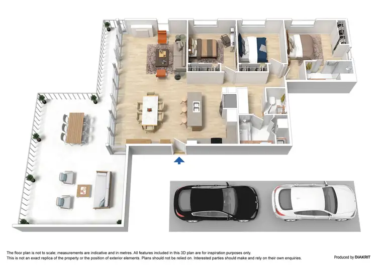 Floorplan of Homely apartment listing, 222/418 St Kilda Road, Melbourne VIC 3004