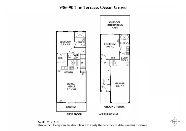 Floorplan of Homely townhouse listing, 9/86-90 The Terrace, Ocean Grove VIC 3226