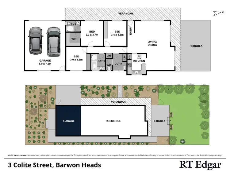 Floorplan of Homely house listing, 3 Colite Street, Barwon Heads VIC 3227