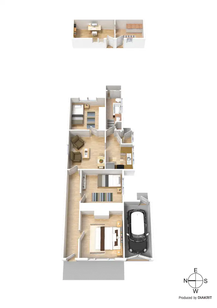 Floorplan of Homely terrace listing, 28 Cedar Street, Caulfield South VIC 3162