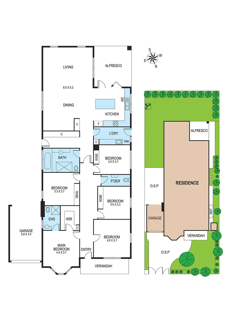 Floorplan of Homely house listing, 6 Somers Street, Bentleigh VIC 3204