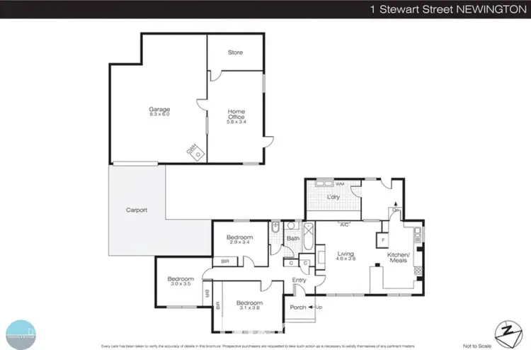Floorplan of Homely house listing, 1 Stewart Street, Newington VIC 3350