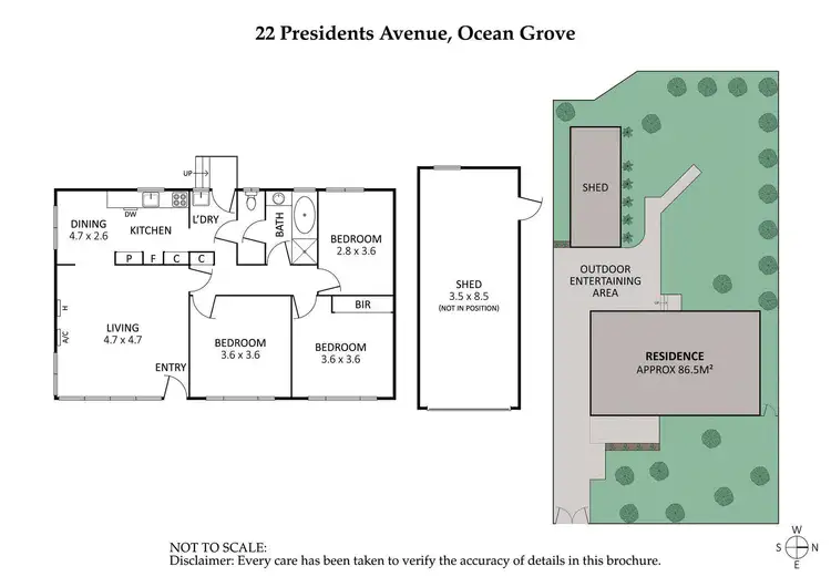 Floorplan of Homely house listing, 22 Presidents Avenue, Ocean Grove VIC 3226
