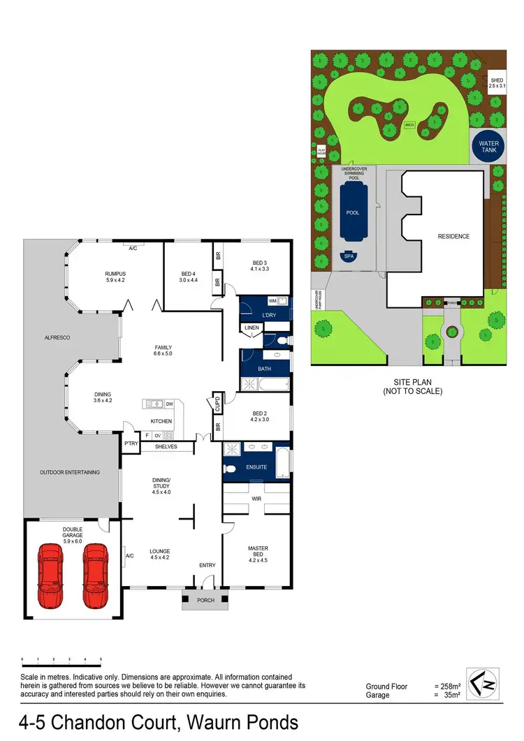 Floorplan of Homely house listing, 4-5 Chandon Court, Waurn Ponds VIC 3216
