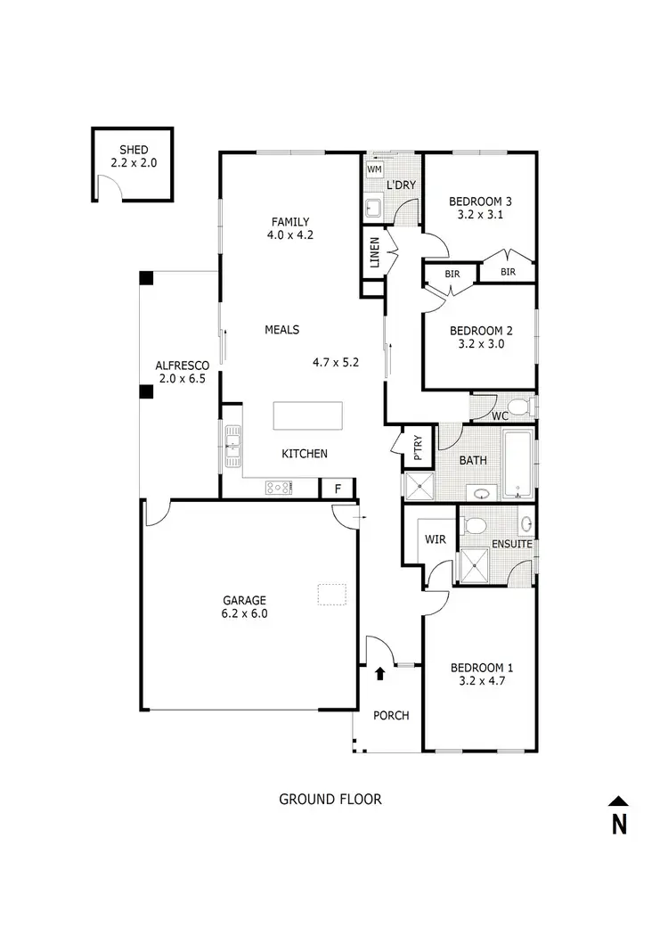 Floorplan of Homely house listing, 16 Cascade Avenue, Wallan VIC 3756