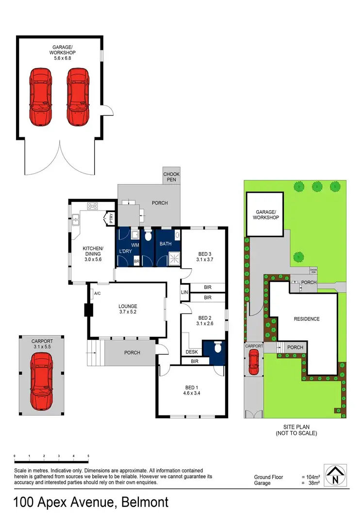 Floorplan of Homely house listing, 100 Apex Avenue, Belmont VIC 3216