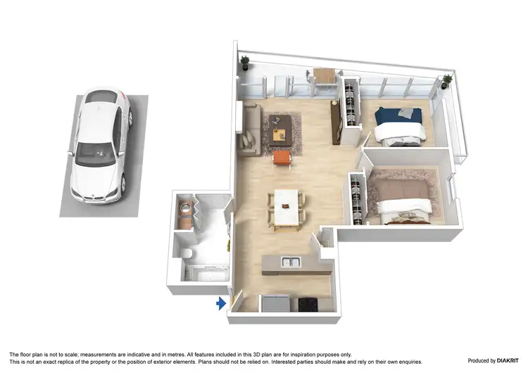 Floorplan of Homely apartment listing, 197/99 Whiteman Street, Southbank VIC 3006