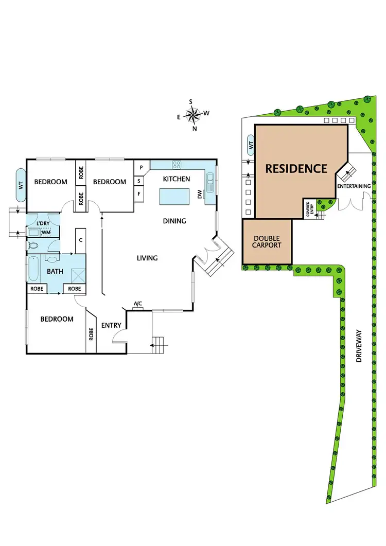 Floorplan of Homely unit listing, 22A Steven Street, Hurstbridge VIC 3099