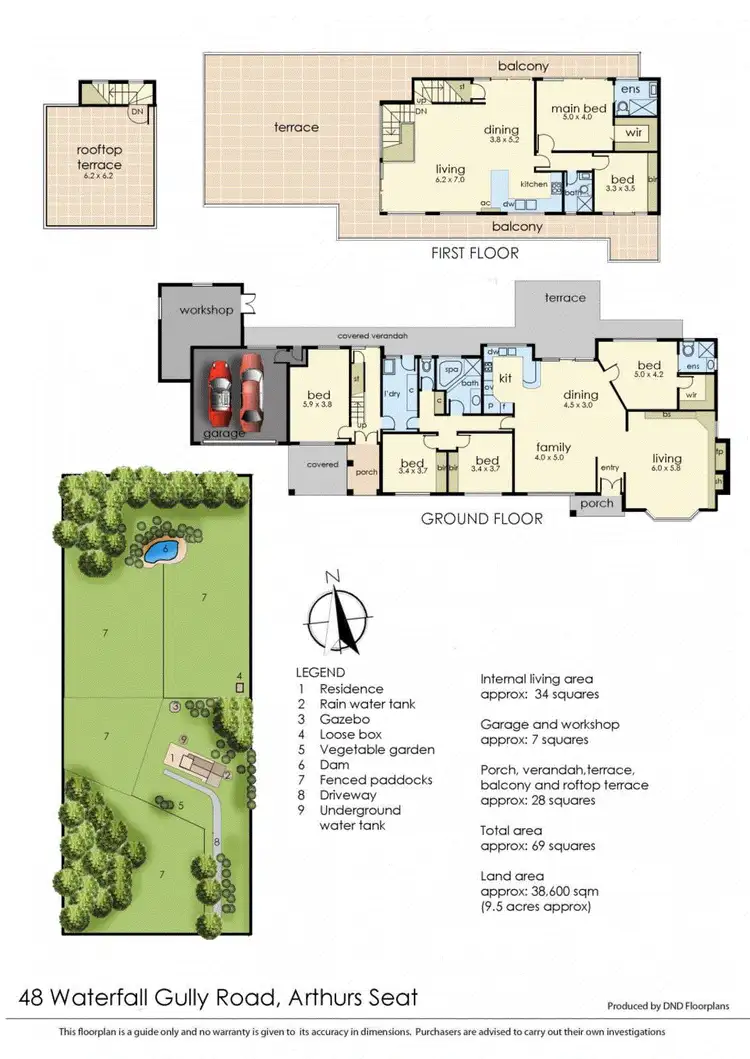 Floorplan of Homely house listing, 48 Waterfall Gully Road, Arthurs Seat VIC 3936