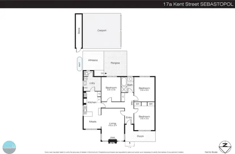 Floorplan of Homely house listing, 17A Kent Street, Sebastopol VIC 3356